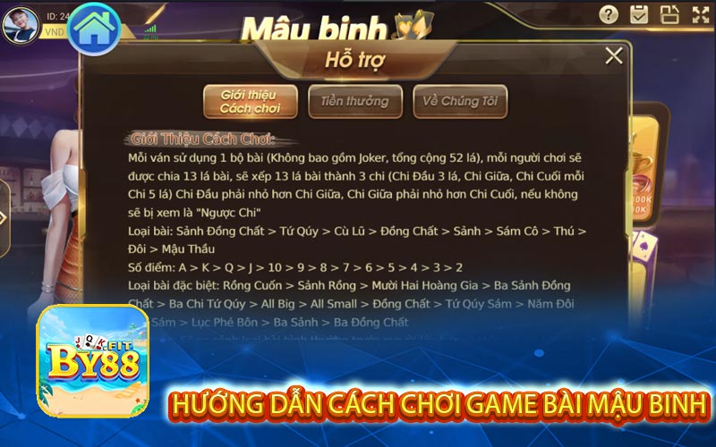 Hướng Dẫn Cách Chơi Game Bài Mậu Binh